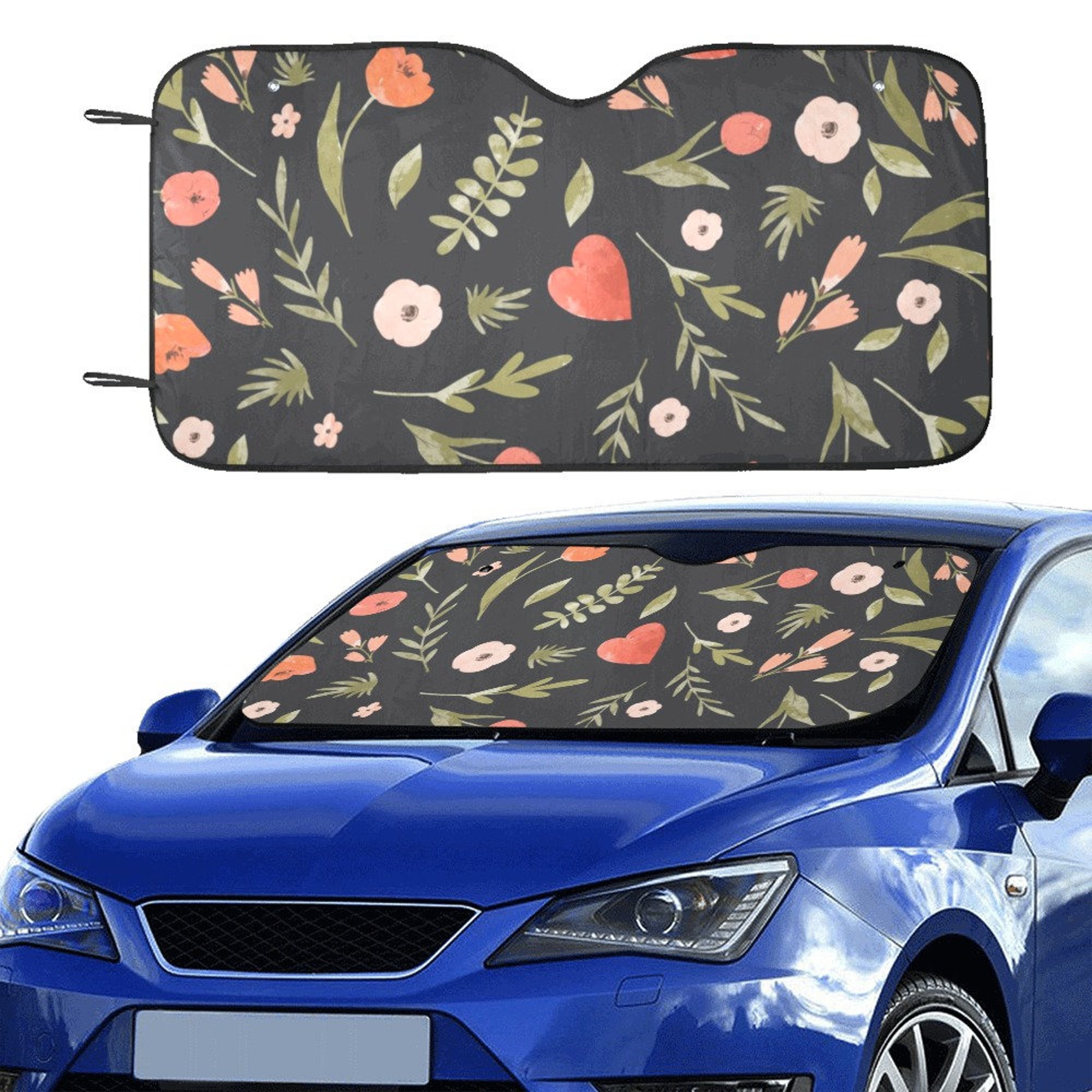 Discover Witchy floral ritual Car sunshade for windshield
