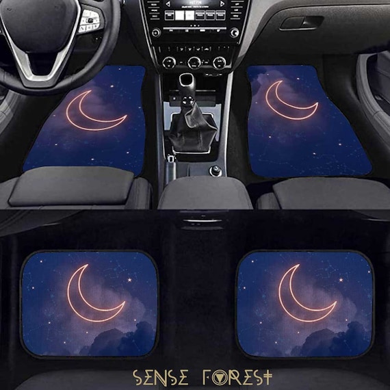 Witchy Astrology Neon Mond Nacht Sternenhimmel Auto Fußmatten, Hexe  Sternbild Autozubehör, Boho Frauen Auto Inneneinrichtung Auto Fußmatten Set  -  Österreich