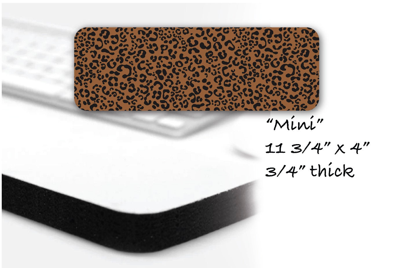 Leopard Print Desk Mat Extra Large Cute Maximalist Brown Etsy