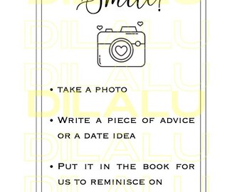 Snap a shot- Wedding guest- Guest book