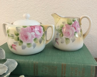 Vintage Nippon Cream and Sugar Roses