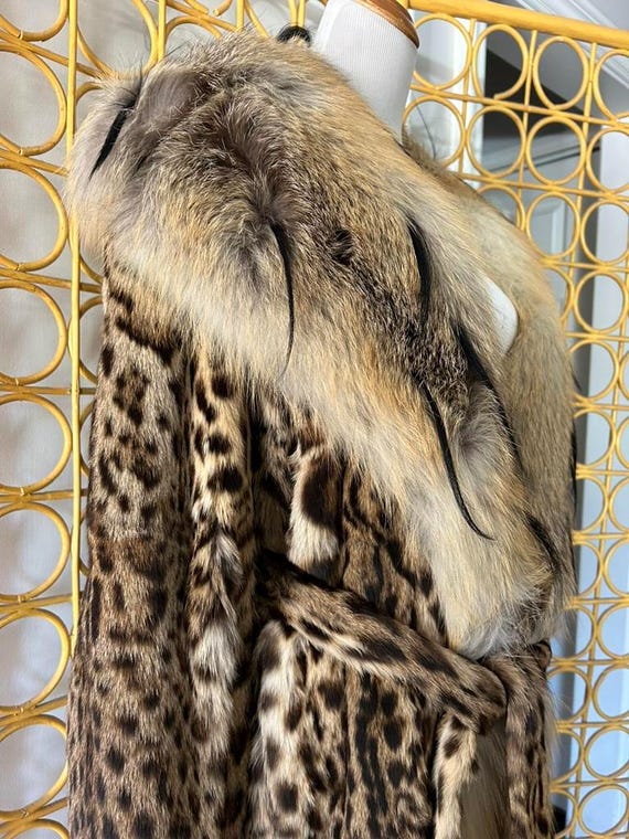 Vintage Paolo Moretti Bobcat and Lynx Fur Coat - Etsy