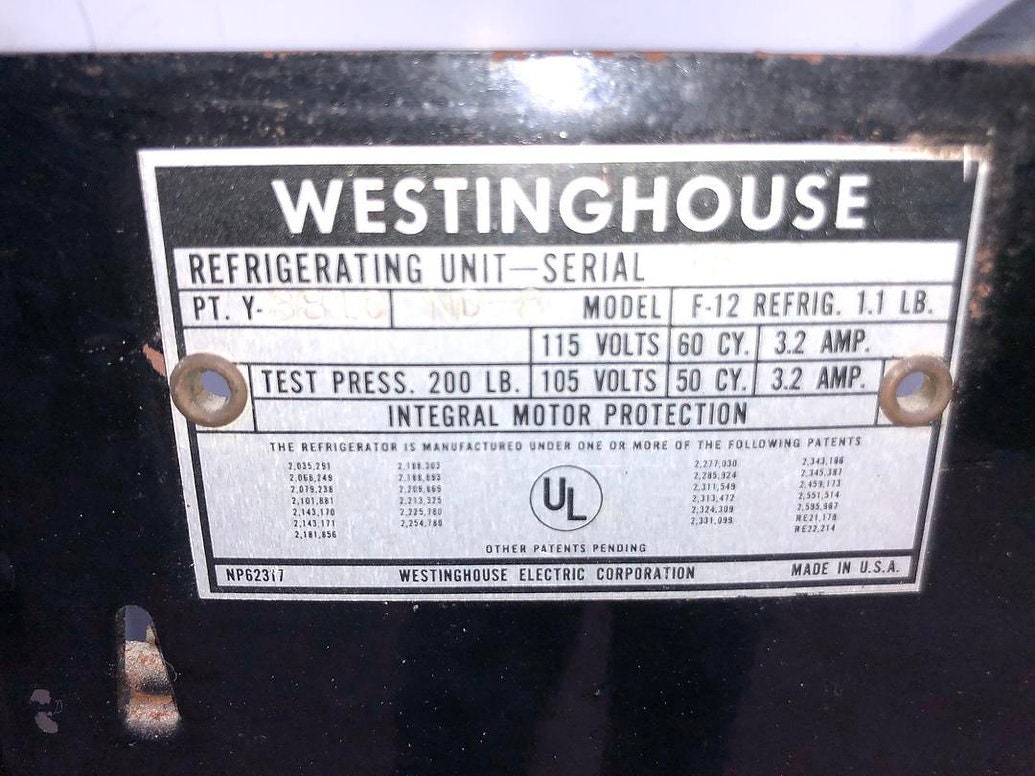 Vintage 1950's White Westinghouse Refrigerator Etsy