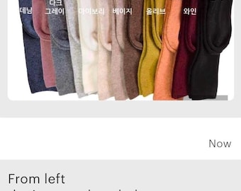 Colorful Winter knee socks