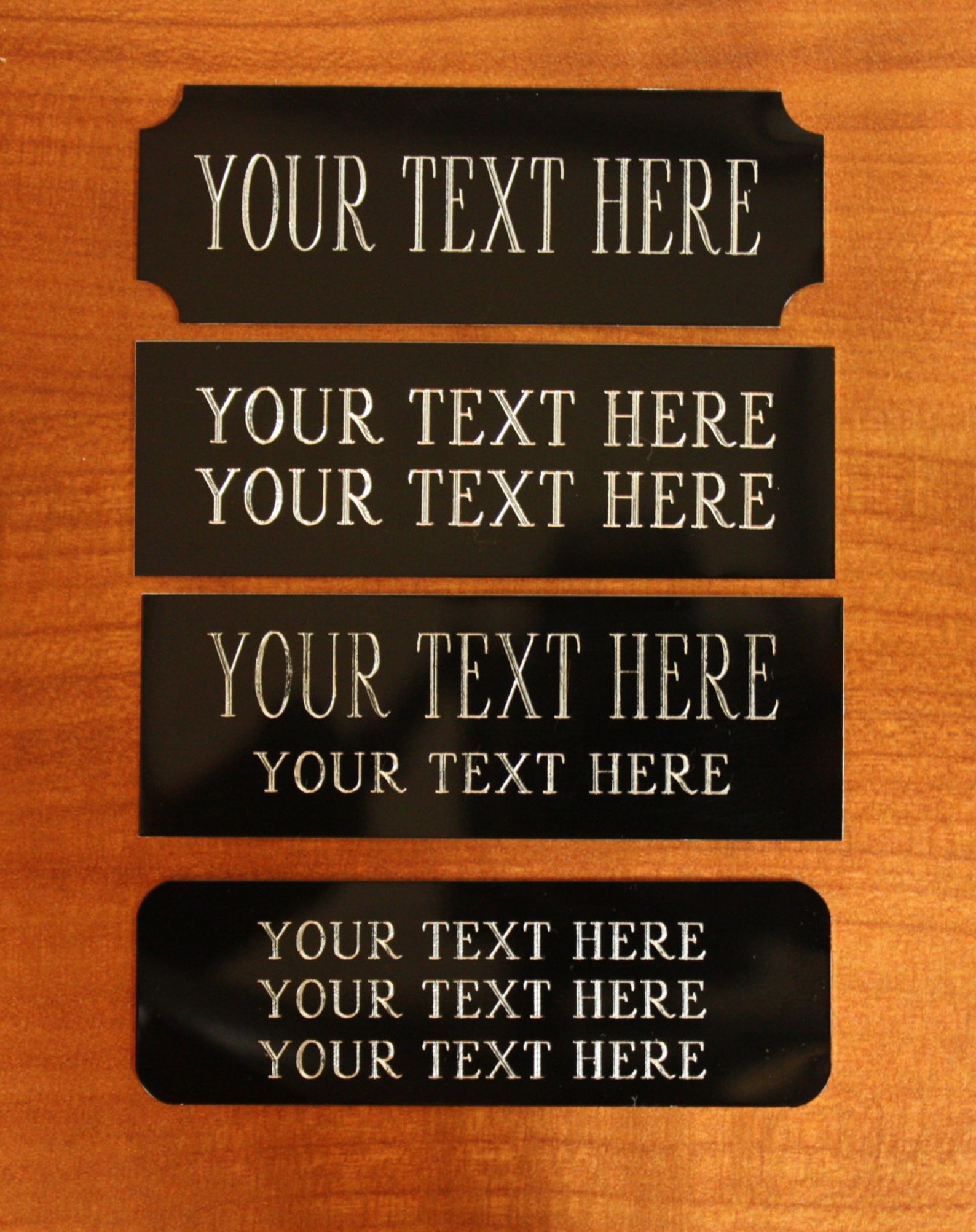 1 X 3 CUSTOM Engraved Aluminum Plate/free SHIPPING Etsy