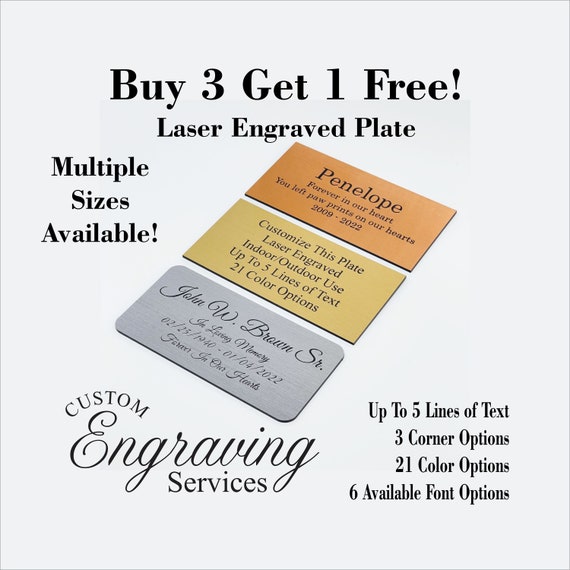 Laser Engraved Plaque 6 x 8