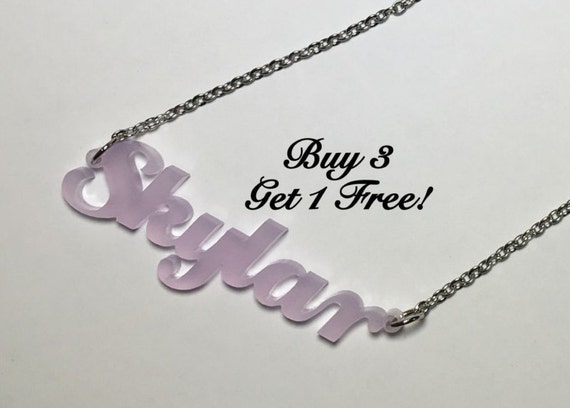 Acrylic Name Necklace Personalized Buy 