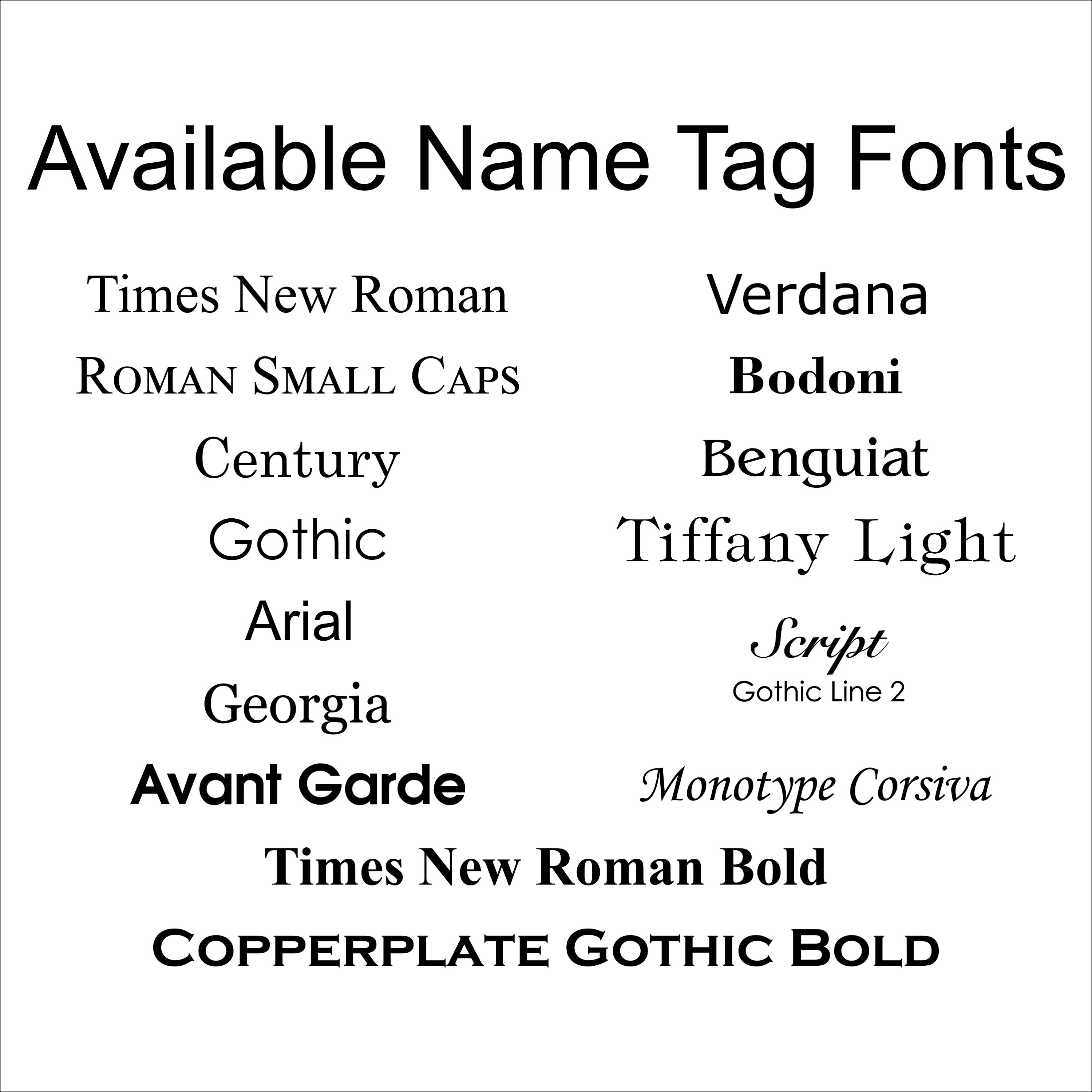 Custom Engraved Name Tag Badges - 1.5x3 Inches, Choose Font & Color, Pin/Magnetic/Adhesive Backing, For Business ID