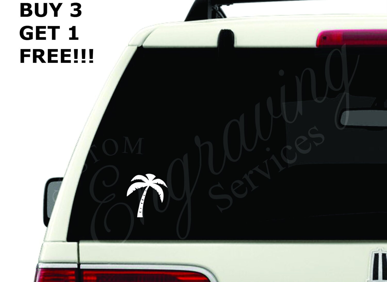 Palm Tree 4.25X5.5 Car Window Decal Sticker Etsy