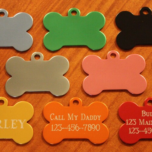 PET SUPPLIES Quality Custom Engraved Dog Tag Pet ID With Free Etsy