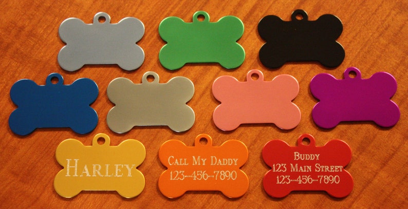 PET SUPPLIES Quality Custom Engraved Dog Tag Pet ID With Fre