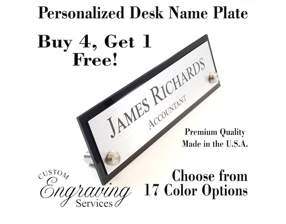 Personalsed Wall Name Plate, Offce Door Name Plaque, Custom Engraved