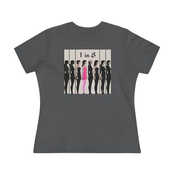 Women's Breast Cancer Awareness T-Shirt - Pink Ribbon Short Sleeve Tee - View #5
