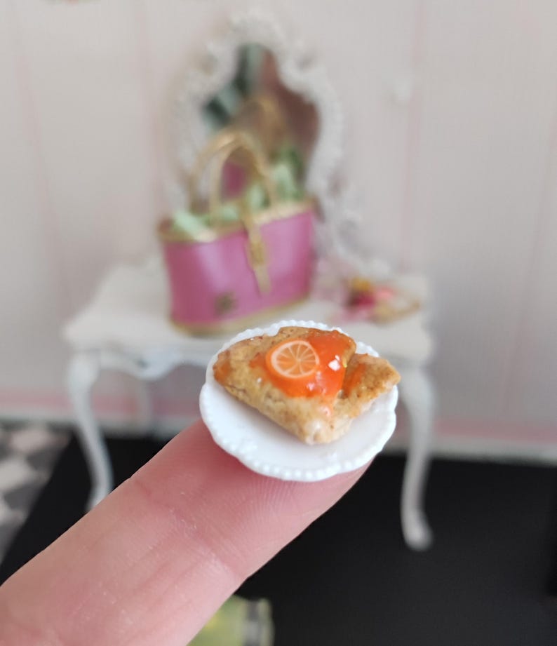 Söta crêpes och lemonadporslin för Sylvanian Families-dockor i skala 1/12 eller Maileg-möss bild 2