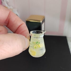 Söta crêpes och lemonadporslin för Sylvanian Families-dockor i skala 1/12 eller Maileg-möss bild 3