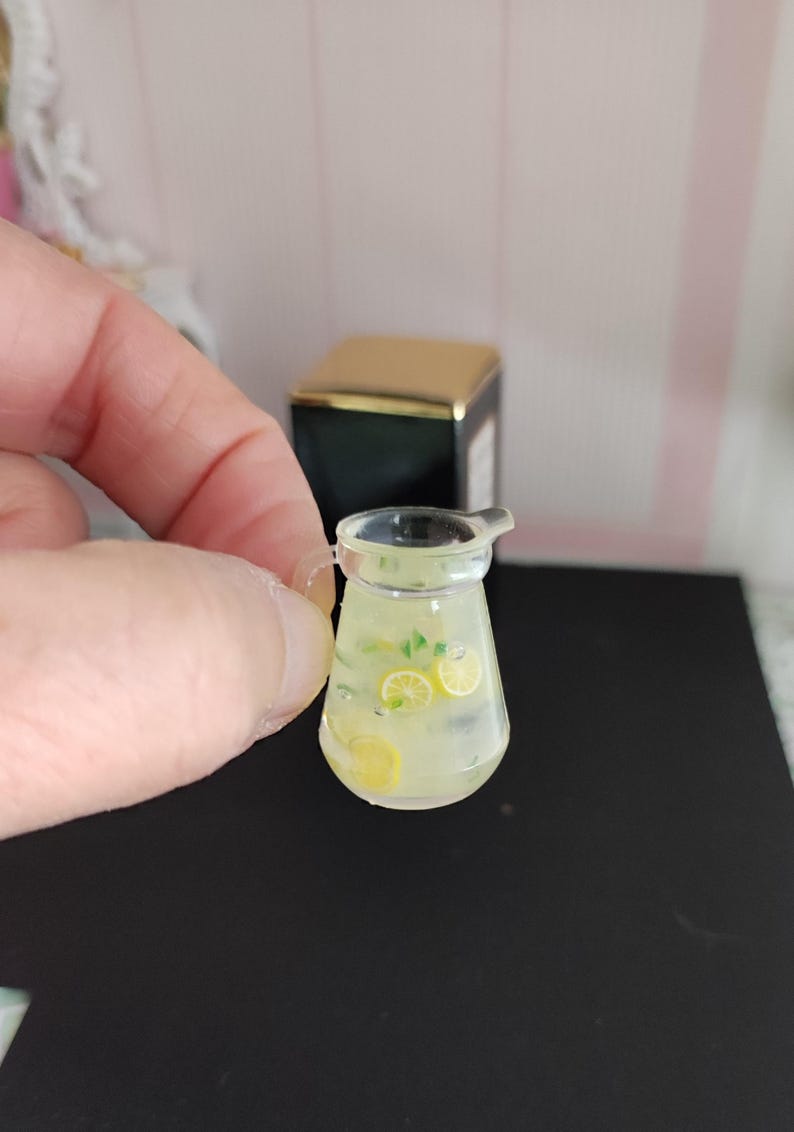 Söta crêpes och lemonadporslin för Sylvanian Families-dockor i skala 1/12 eller Maileg-möss bild 3