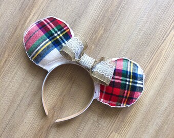 Plaid Mouse Ears