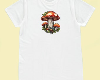 Camiseta Cottagecore Toadstool, unisex, hongos