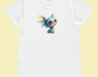 Camiseta "Azul" de criatura mítica, unisex, alienígena