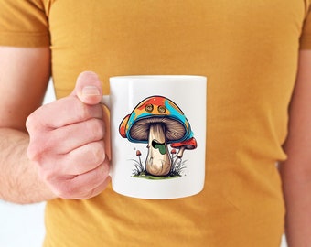 Taza Bad Taste Mushroom de 10 oz para café, té, cottagecore