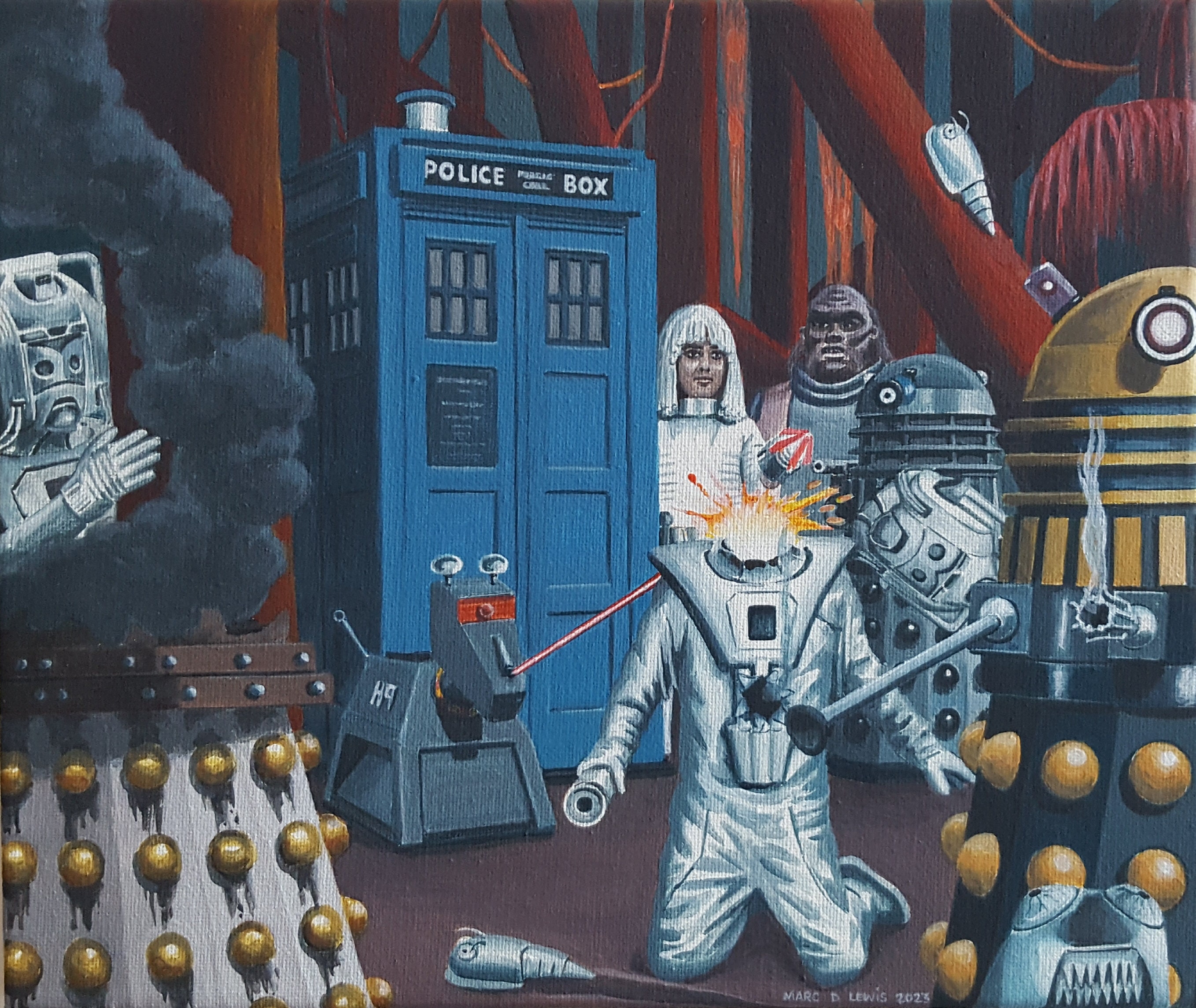 Schneidebrett Aus Hartholz Mit Doctor Who Gravur – Motiv: Dalek, Tardis, Cybermen, Geschenk Für Fans