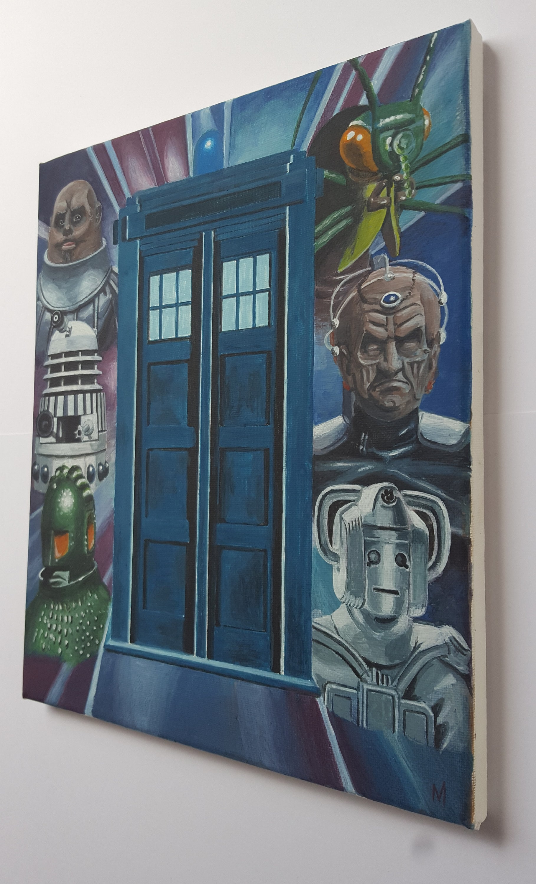 Dr Who DOCTOR WHO Original Art; TARDIS Time Tunnel 1974/75; Dalek ...