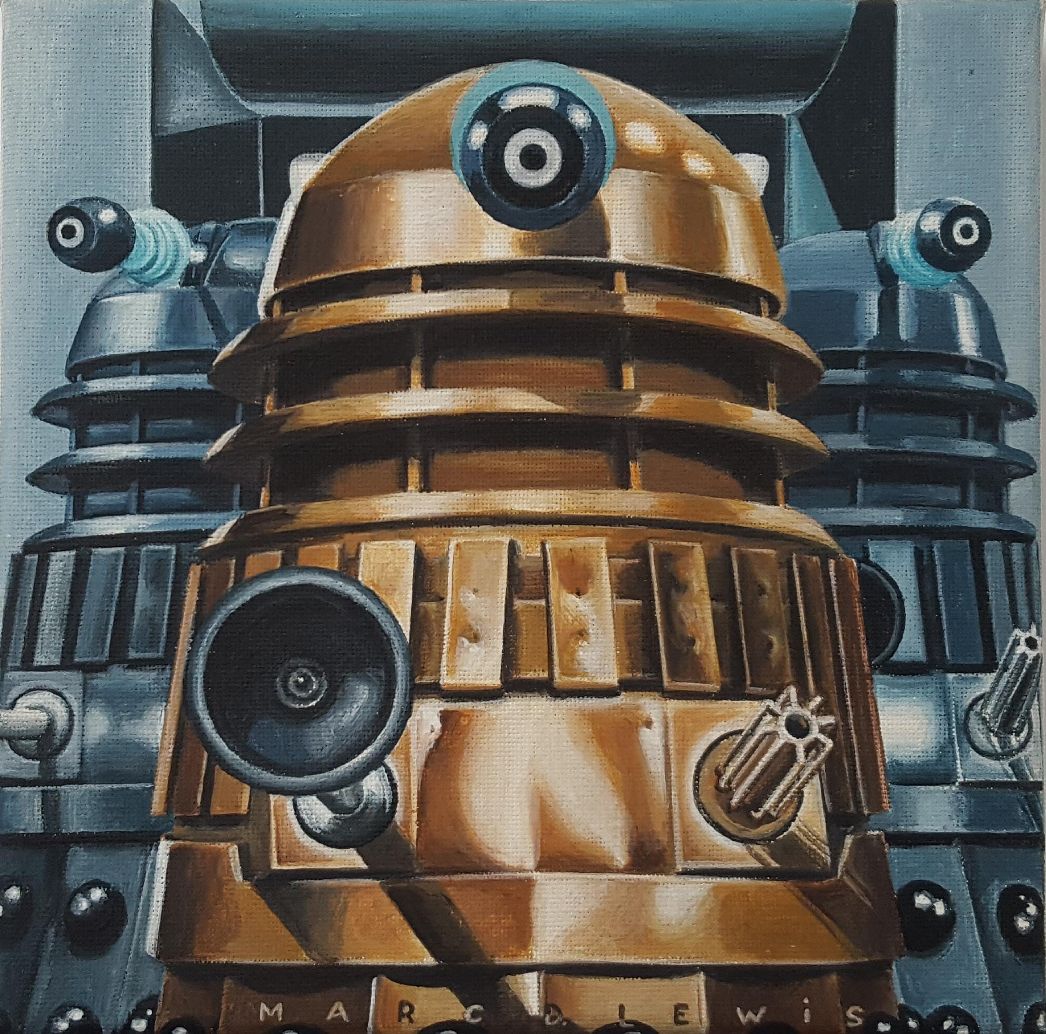 Day of the Daleks Acrylic Canvas Painting (20cm X 20cm) DR DOCTOR WHO  Original Art - Etsy Israel, image size:2083x2058