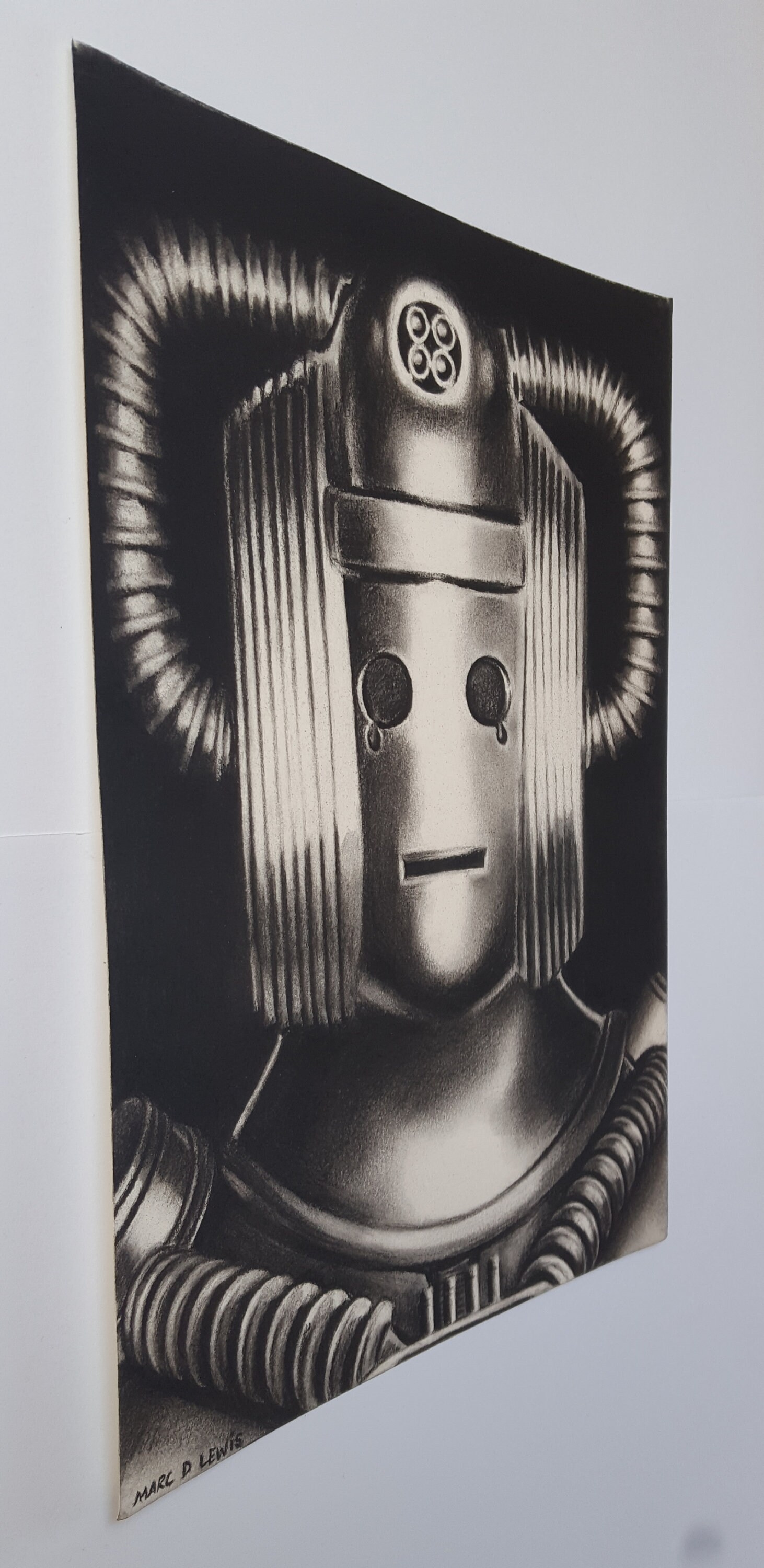 Smoking Cyberman Art Board Print for Sale by Scratchy-Ed