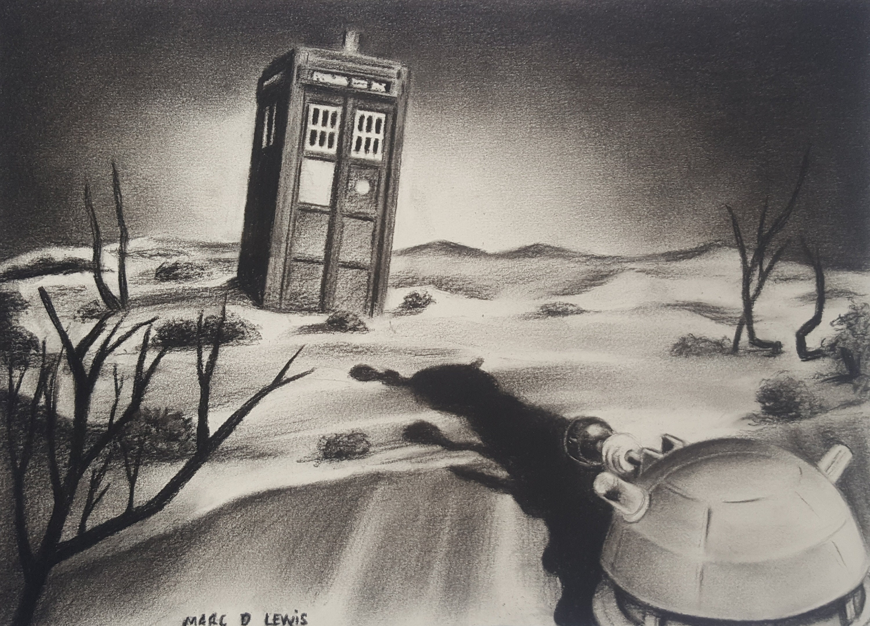 Tardis Doctor Who Drawing
