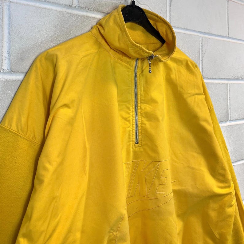 Sudadera Nike Oregon USA Blue Tag con cremallera de un cuarto, talla XL, años 90 imagen 3