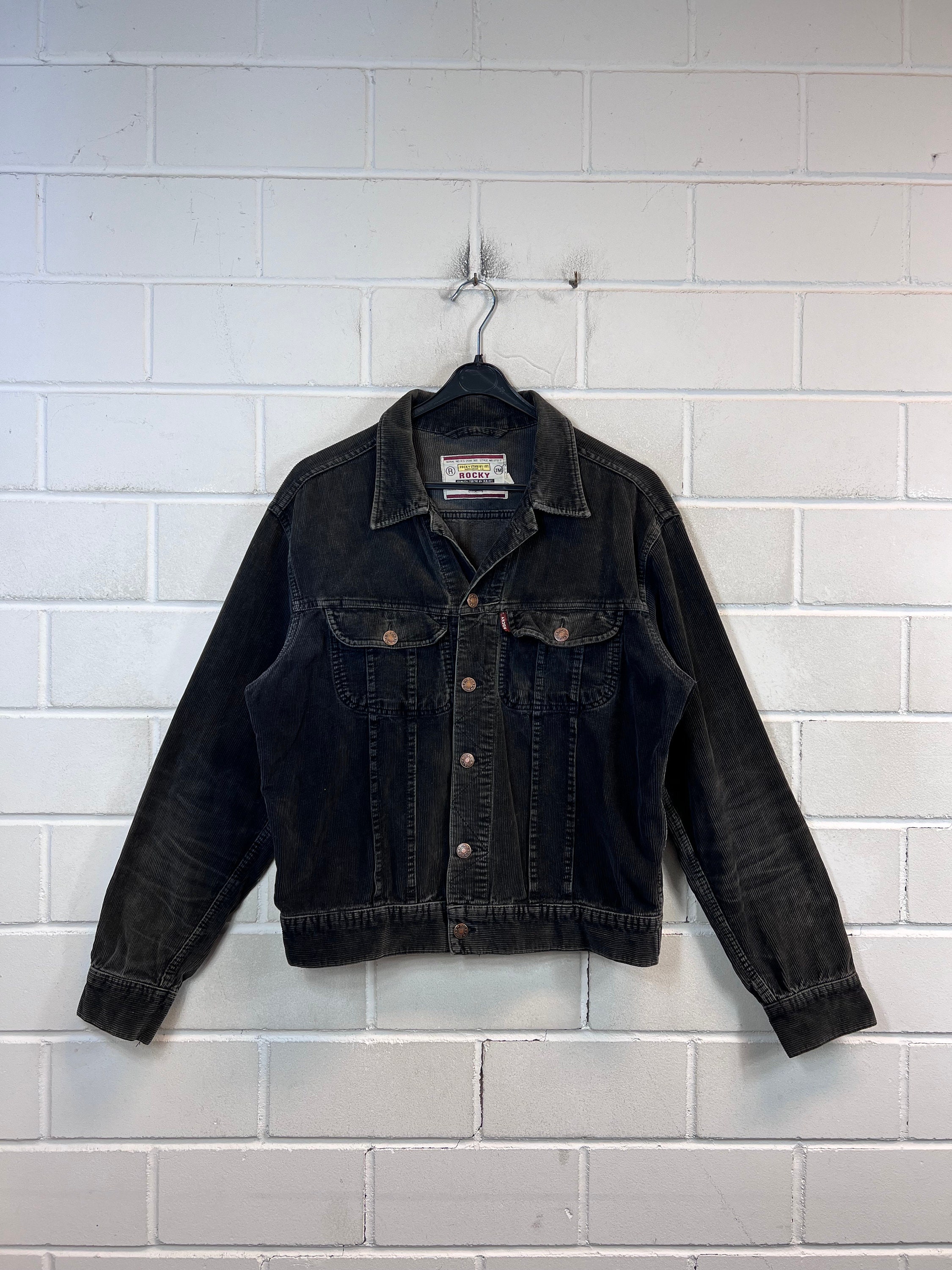 Vintage Black Corduroy Jacket - Etsy Vintage Black Corduroy Jacket - Etsy