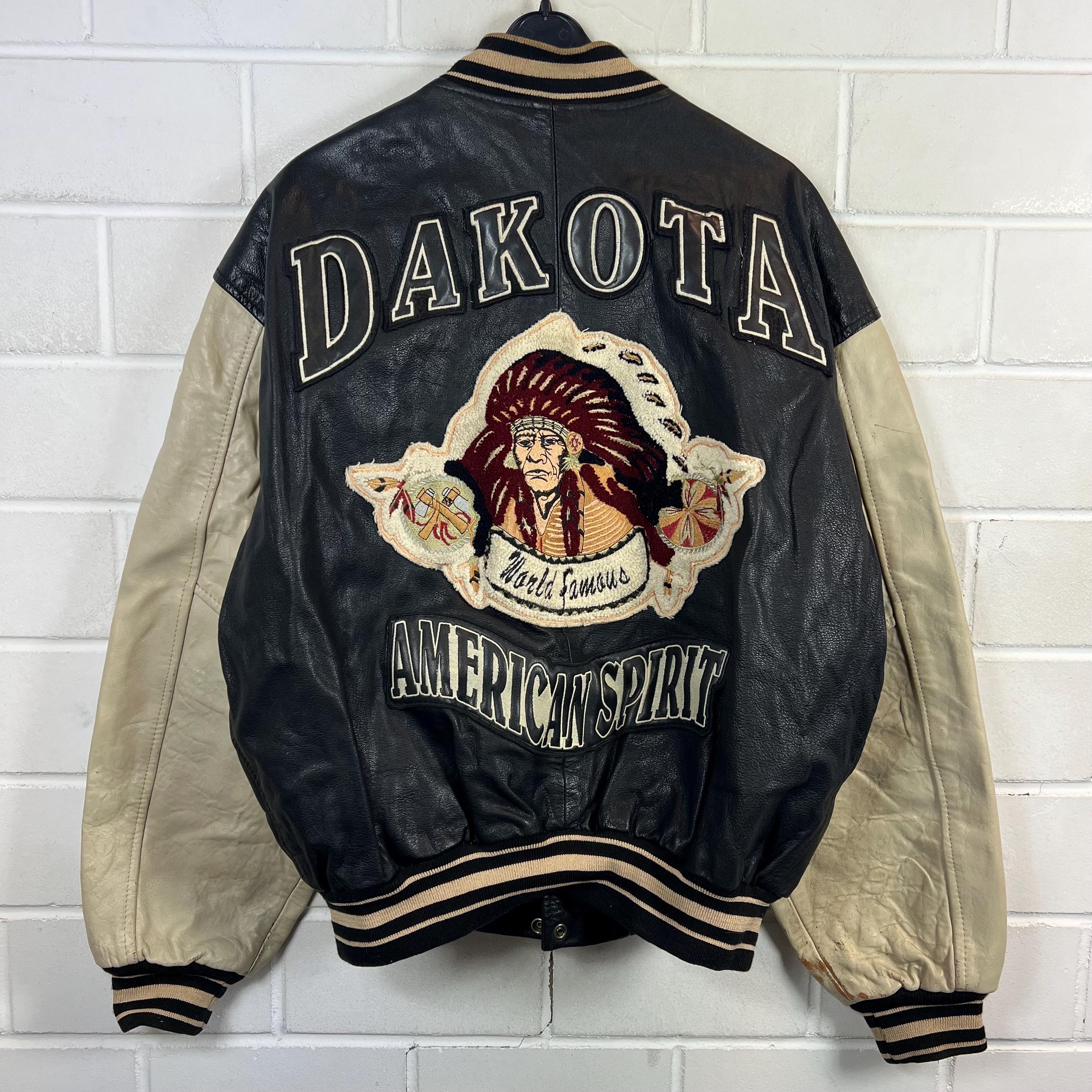 Vintage DAKOTA USA Leather Jacket Size XL Leather Jacket Blouson
