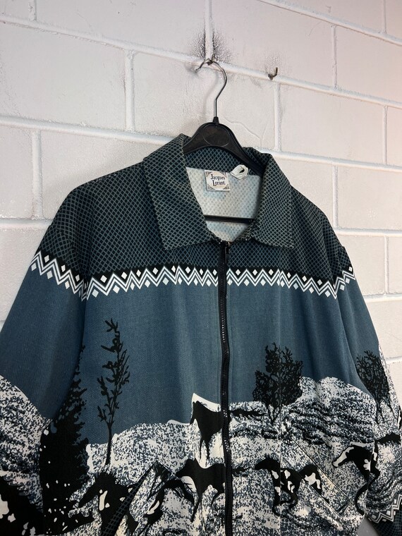Vintage Size M Cotton Jacket Blouson Transitional… - image 4