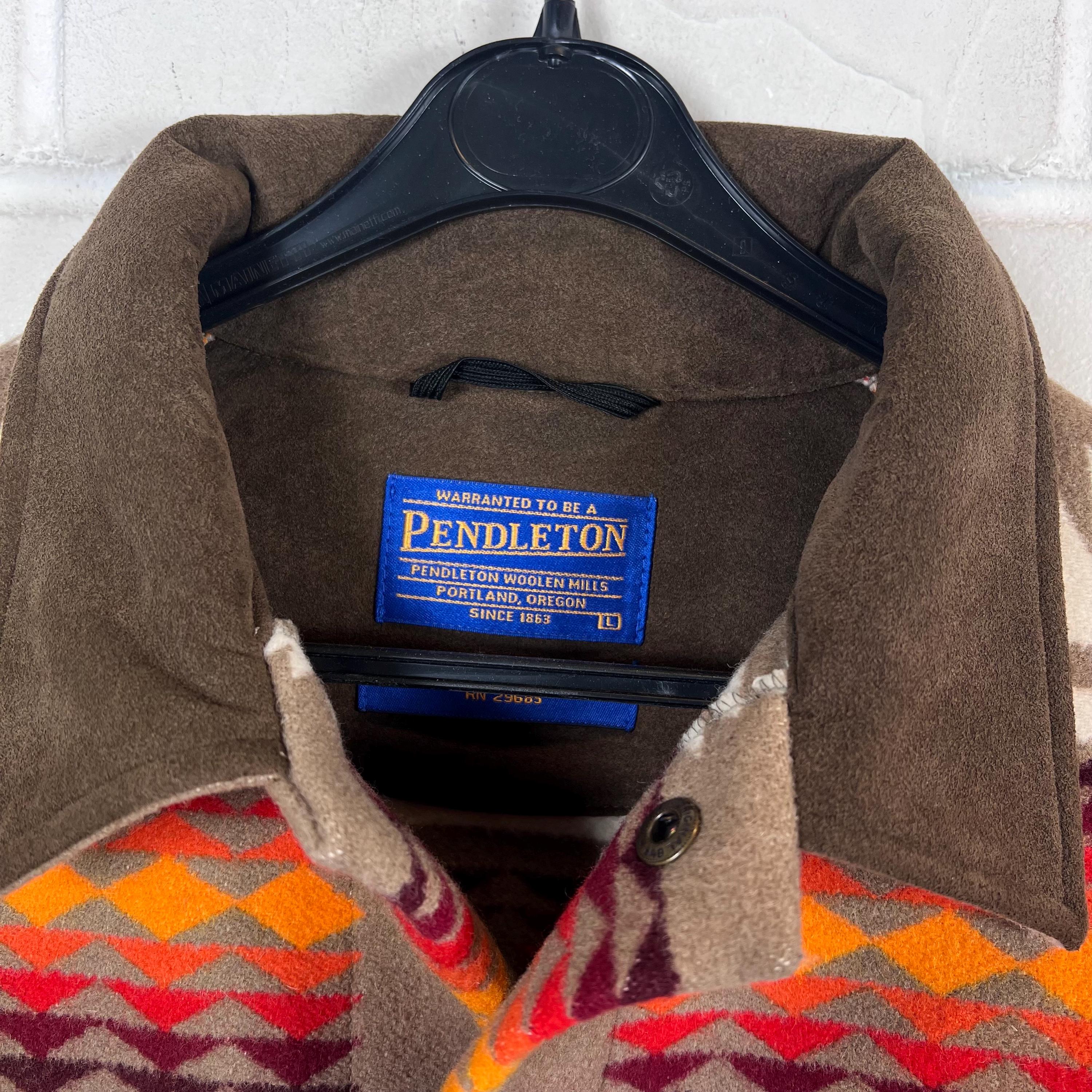 Vintage Pendleton Badlands Jacket Size L Navajo Wool Jacket