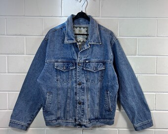 Vintage Jeansjacke Size L Denim Jacket blue 80s 90s