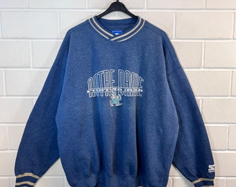 Vintage Starter NCAA Size XXL Notre Dame Fighting Irish Sweatshirt Jumper Pullover Sweater 90s