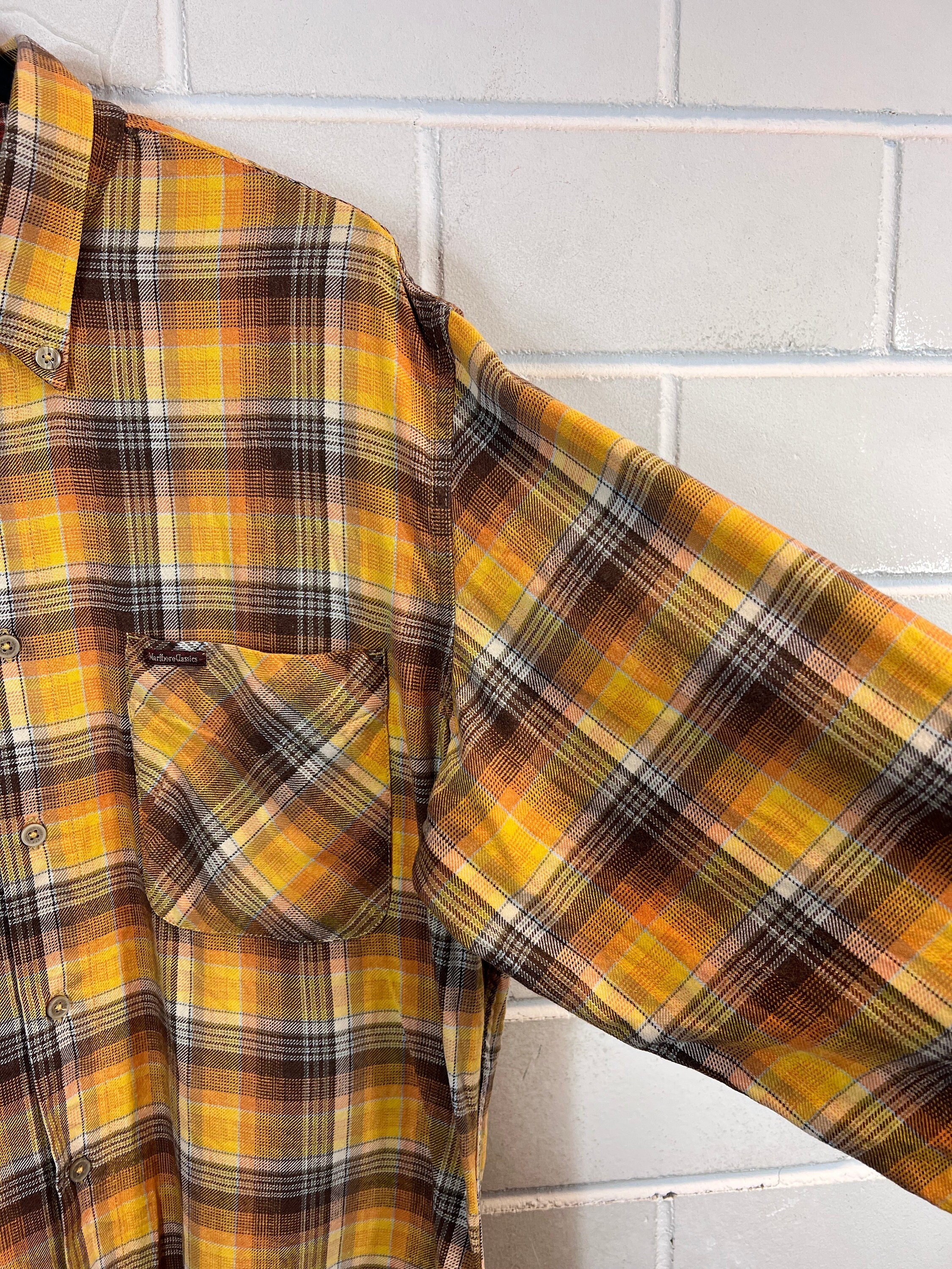 Vintage Marlboro Classics Shirt Size L Checkered Shirt Shirt Vintage Marlboro Classics Shirt Size L Checkered Shirt Shirt