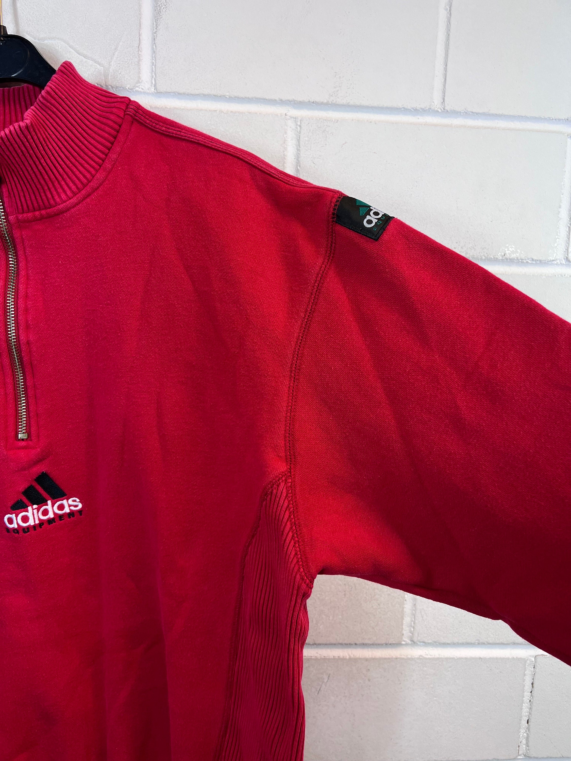 Red adidas online equipment sweatshirt