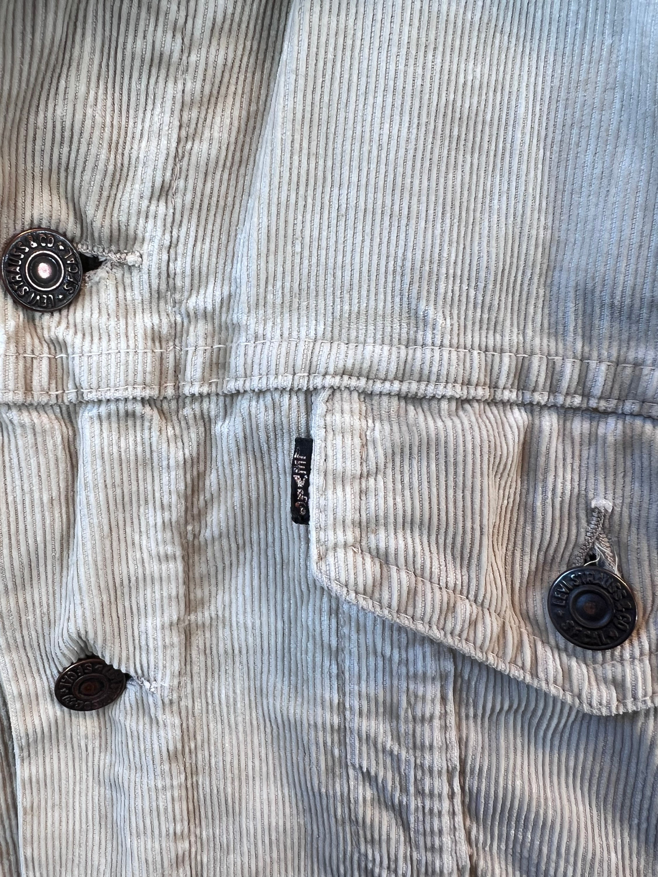 Vintage Levi's Size S Lined Corduroy Jacket Black Tab Big E Vintage Levi's Size S Lined Corduroy Jacket Black Tab Big E