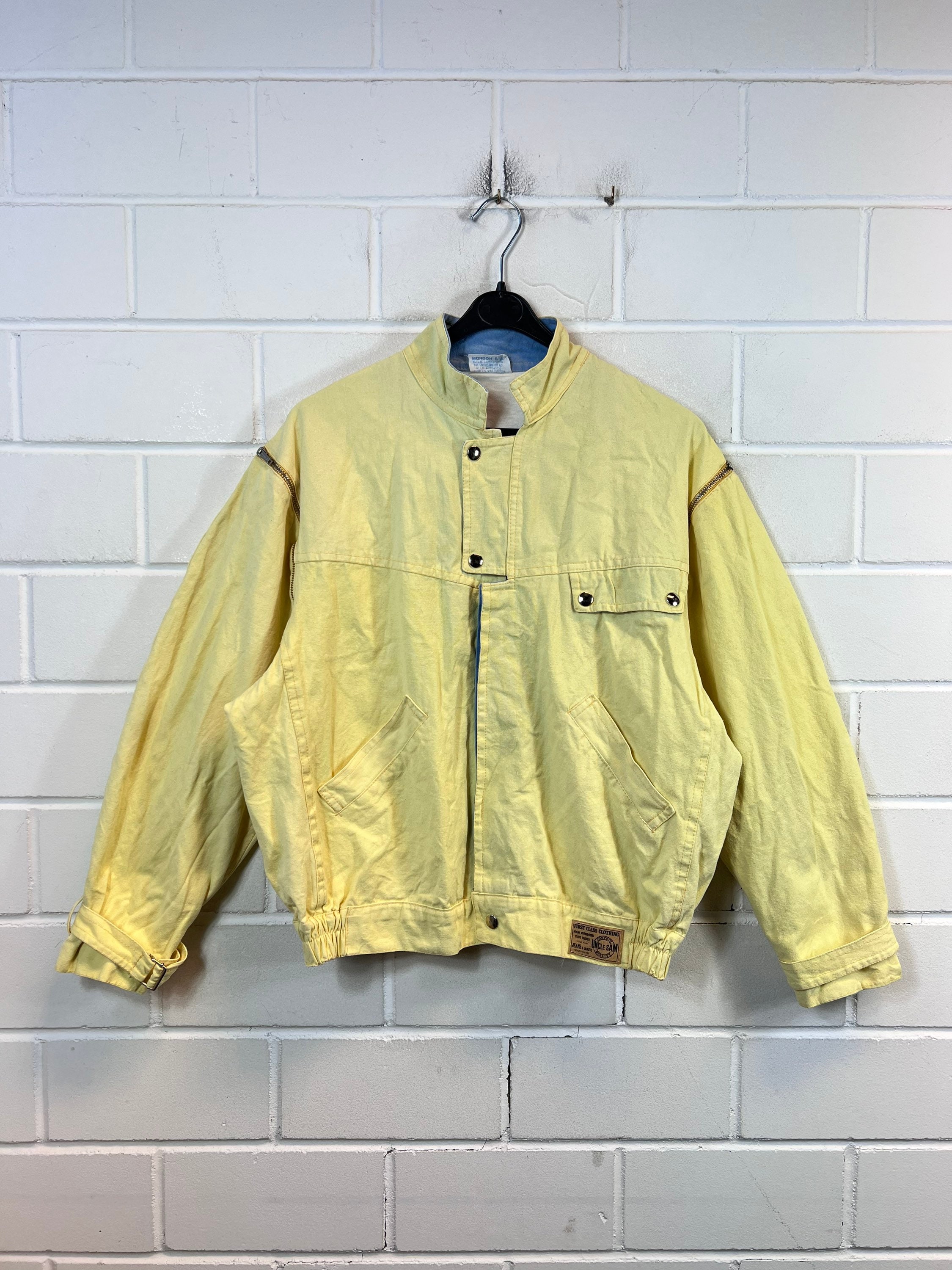 Yellow bomber jacket