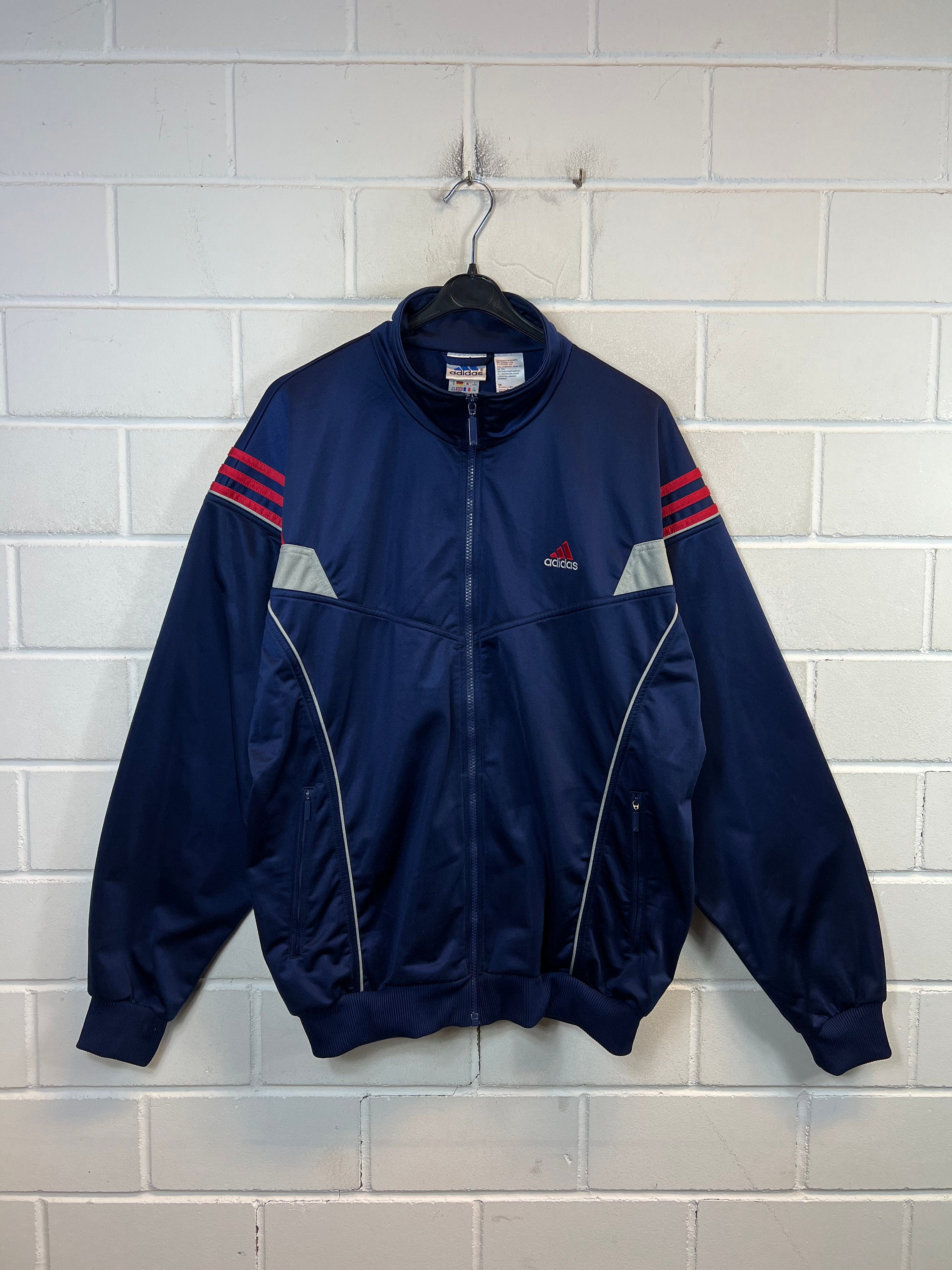 Vintage Adidas Size L - XL (8) Track Jacket Sports Jacket