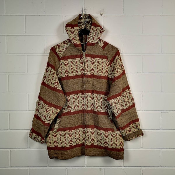 Vintage Woolrich Size M crazy pattern Wool Jacket wool jacket jacket hoodie transition 80s 90s