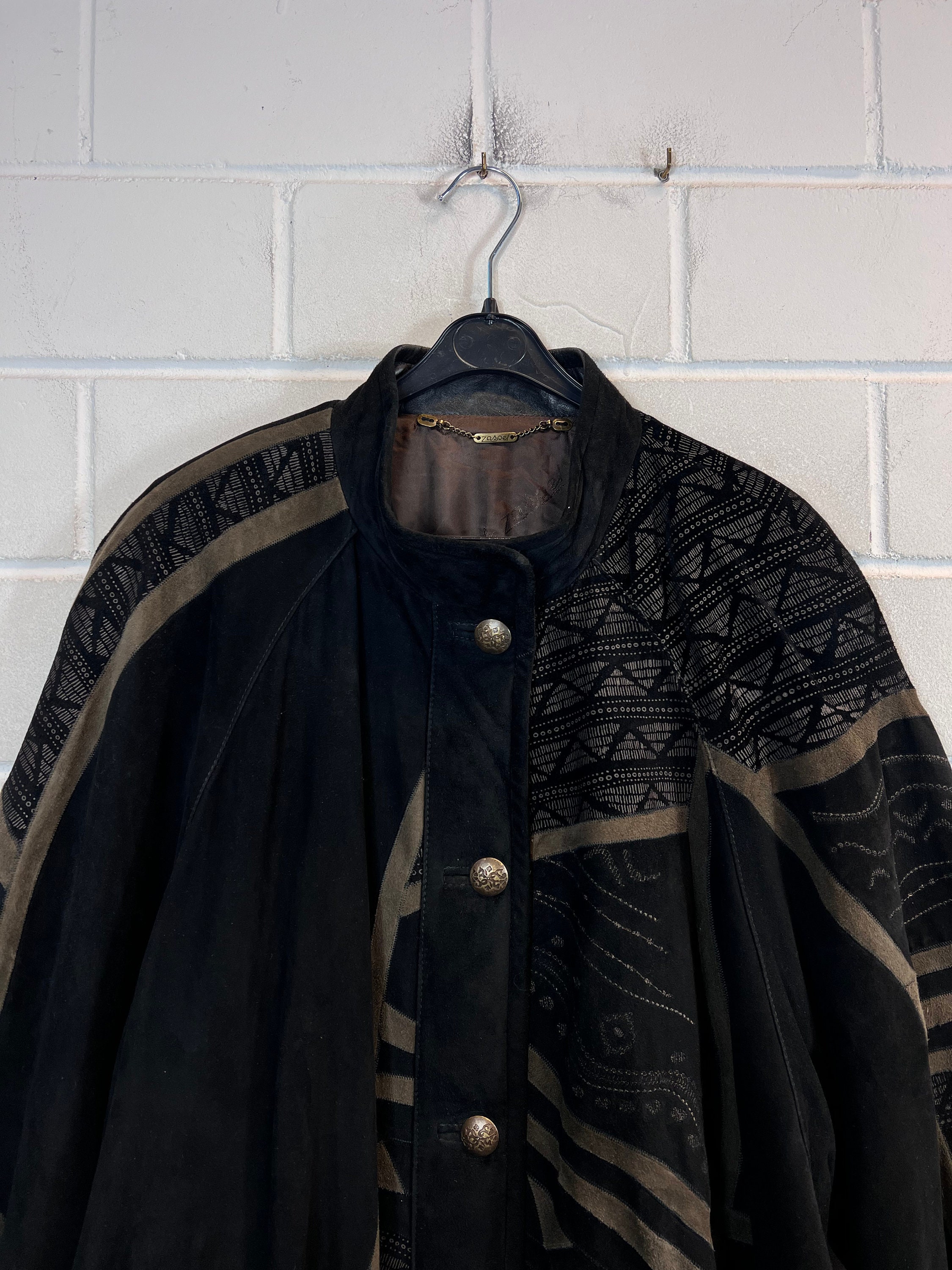 Vintage Zaspel Suede Leather Coat Women's Size L - XXL