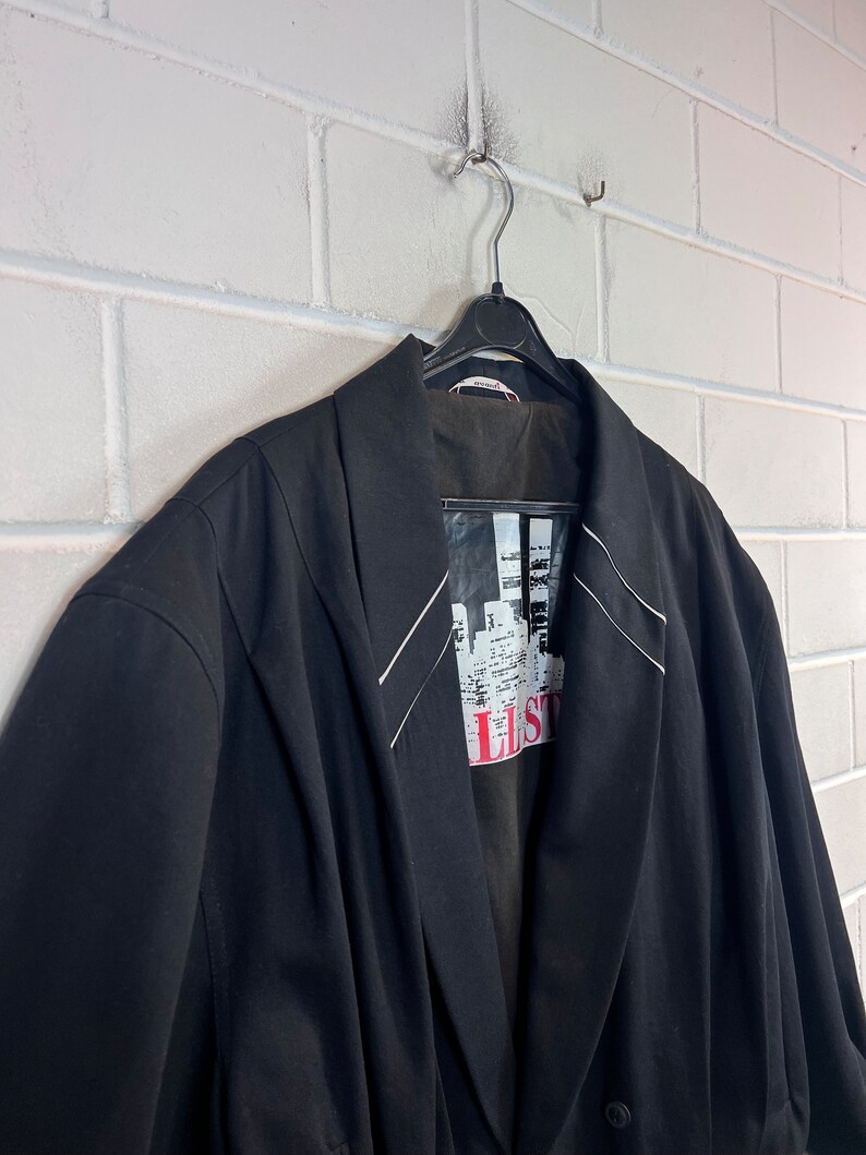 Vintage Blouson Size M XL Transitional Jacket black 80s 90s Bild 3