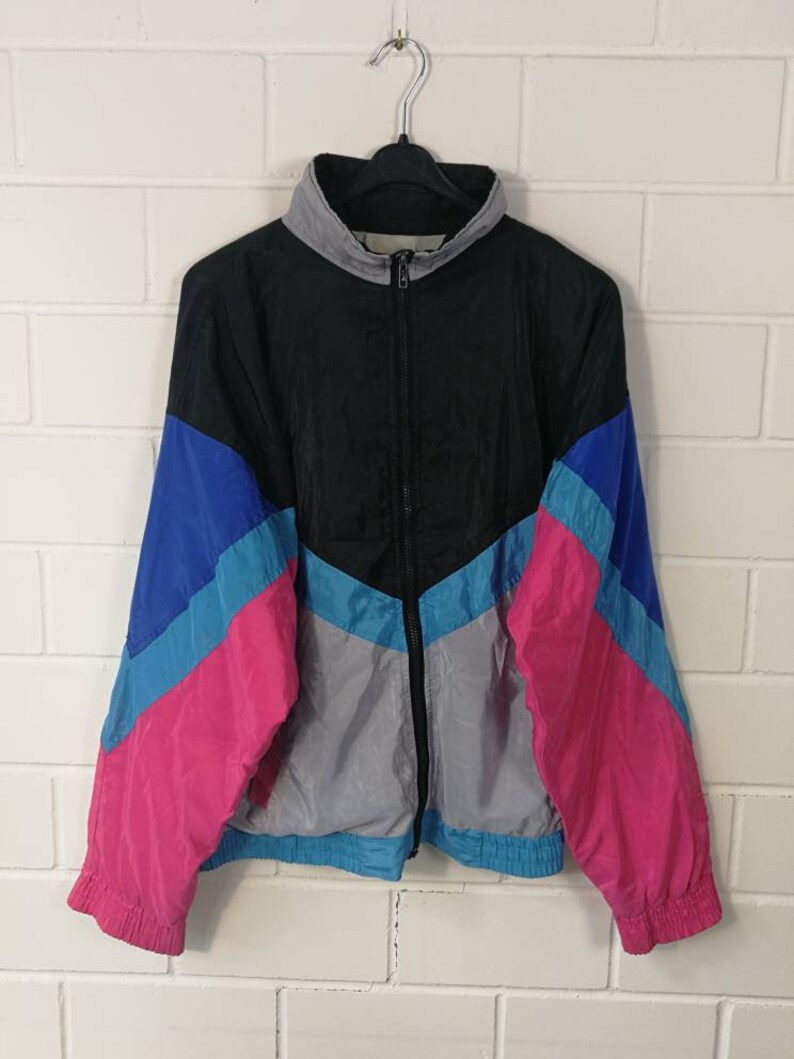 Vintage Shelljacket Sportjacket Windbreaker Sports Jacket 80s 90s Size M