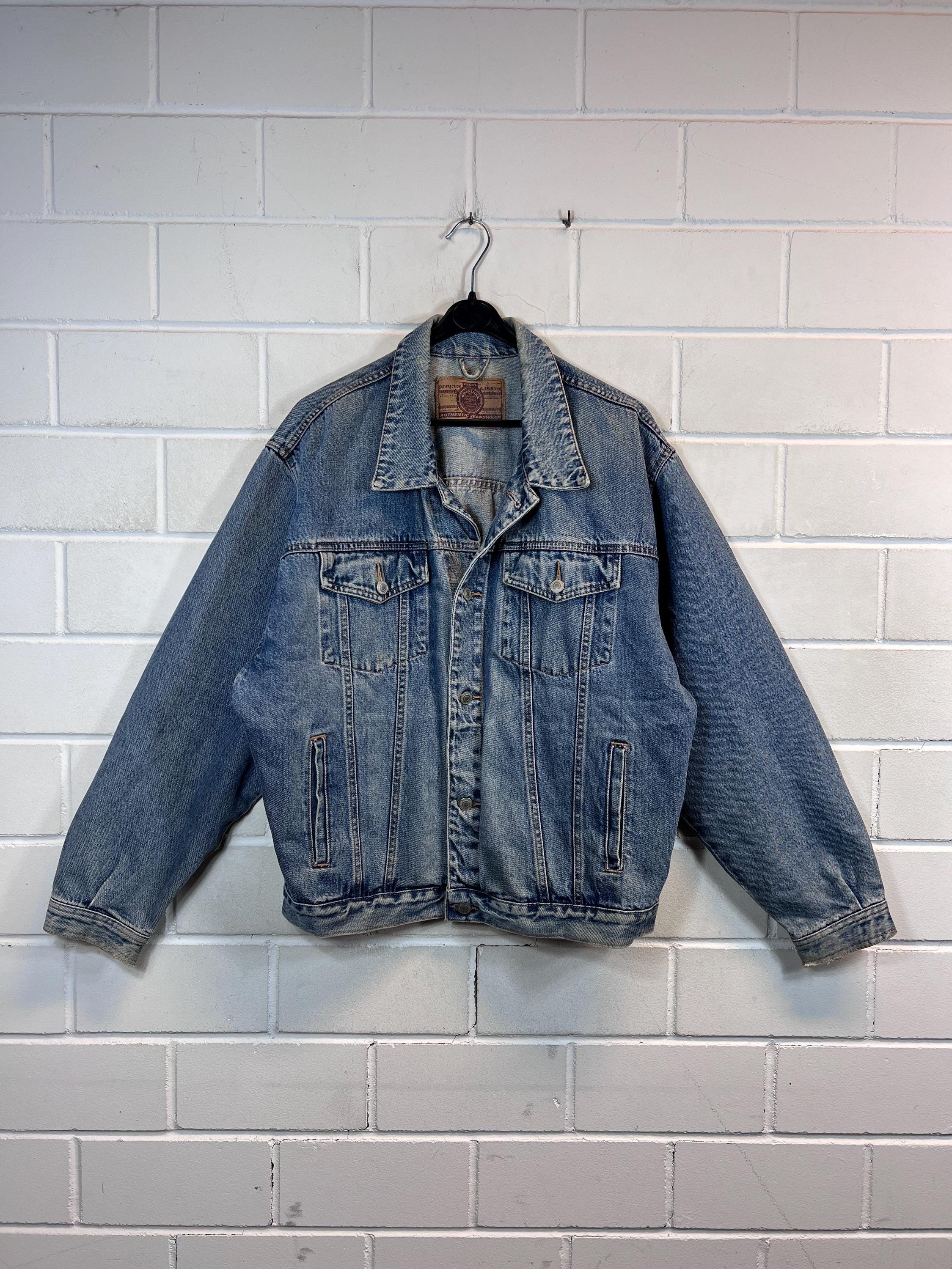 Vintage Jinglers Size XL Denim Jacket Blue 80s 90s - Etsy India