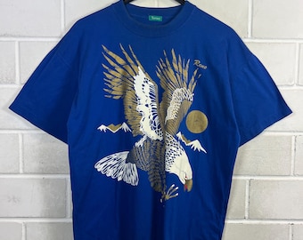 Vintage T-shirt Size L Rockvolution Eagle Motifs - Etsy