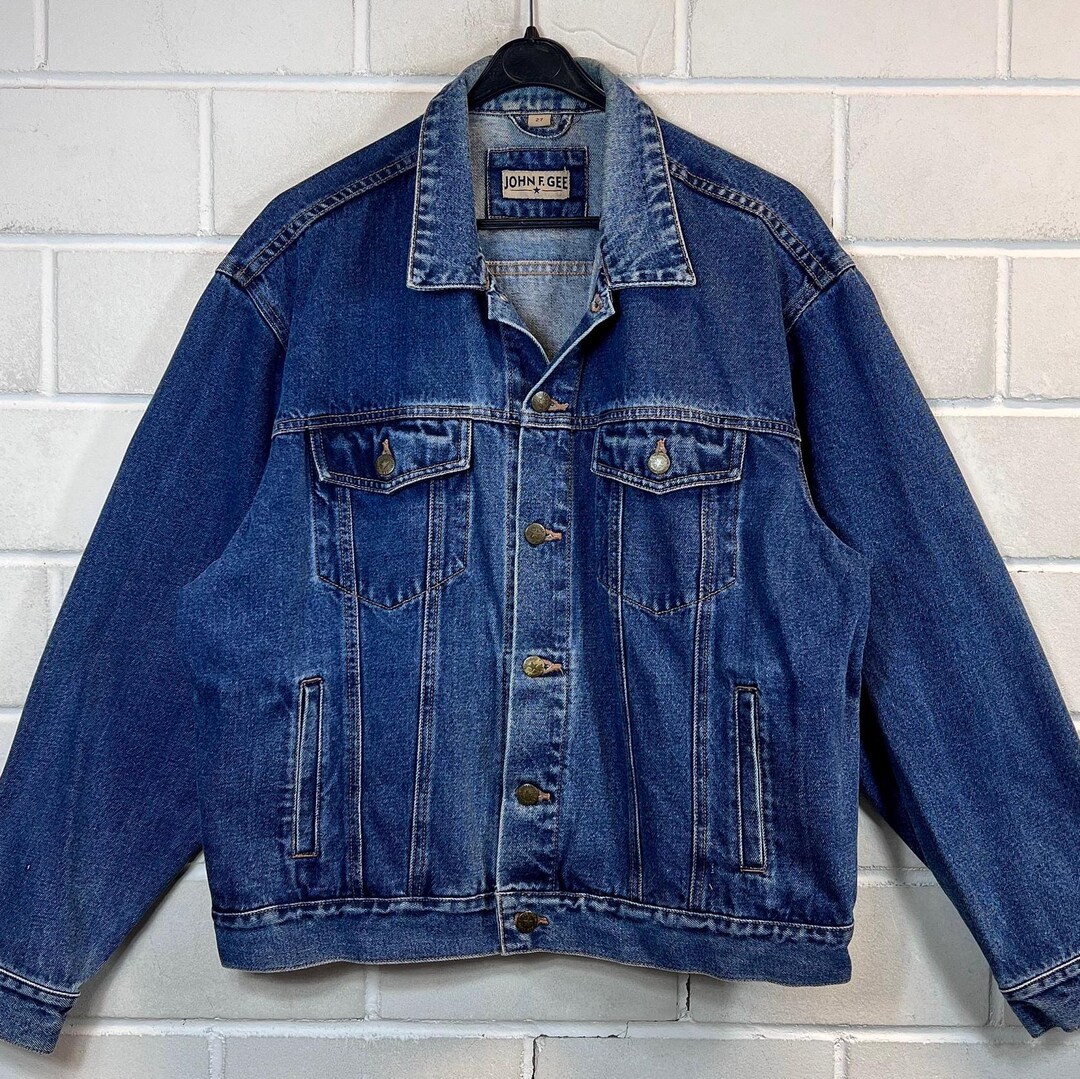 Vintage John F.gee Denim Jacket Size L - XL Jeans Jacket