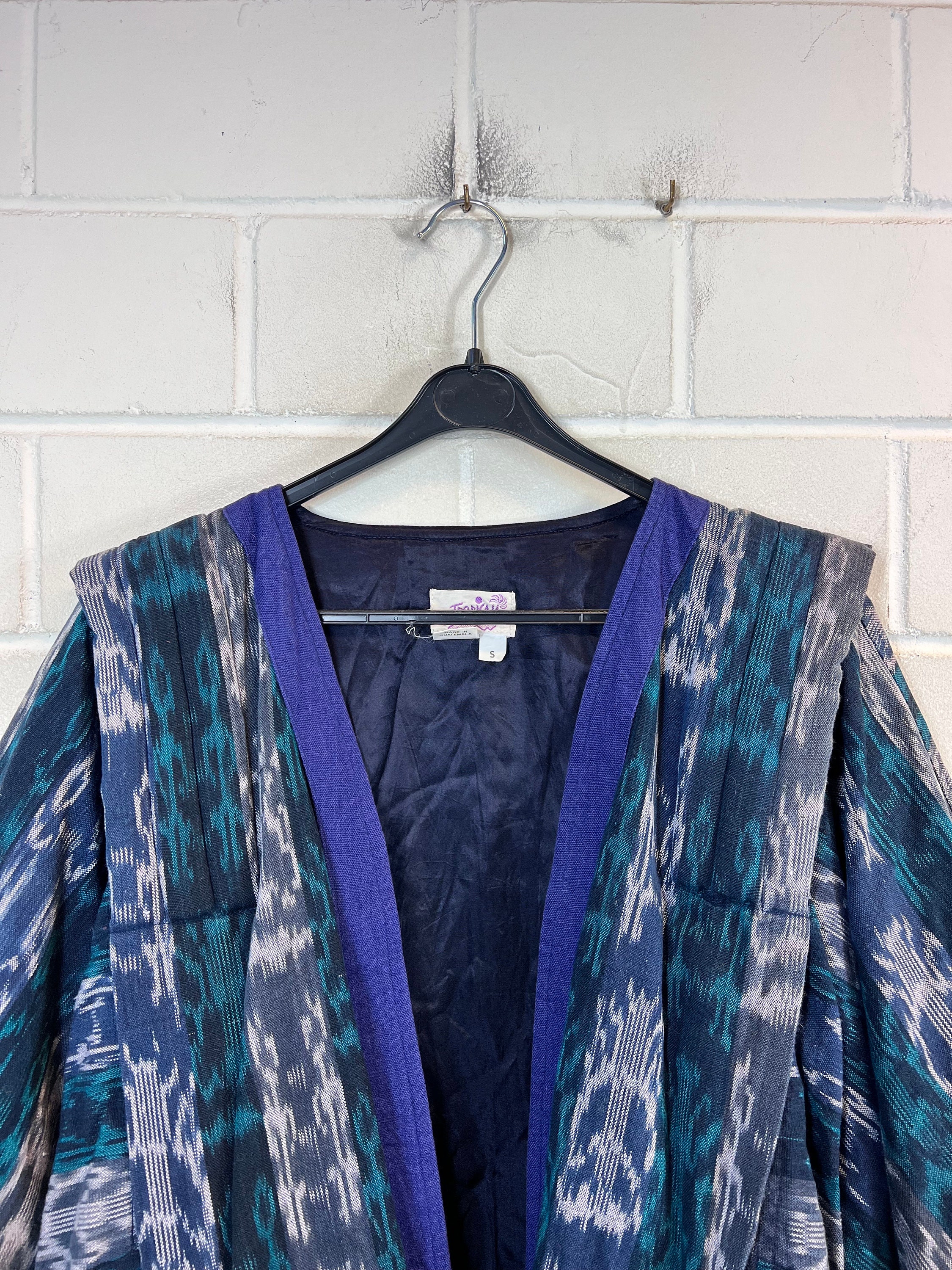 Veste Vintage Années 80-90 - Tissée Main 100% Coton, Coupe Bomber, Taille M Femme