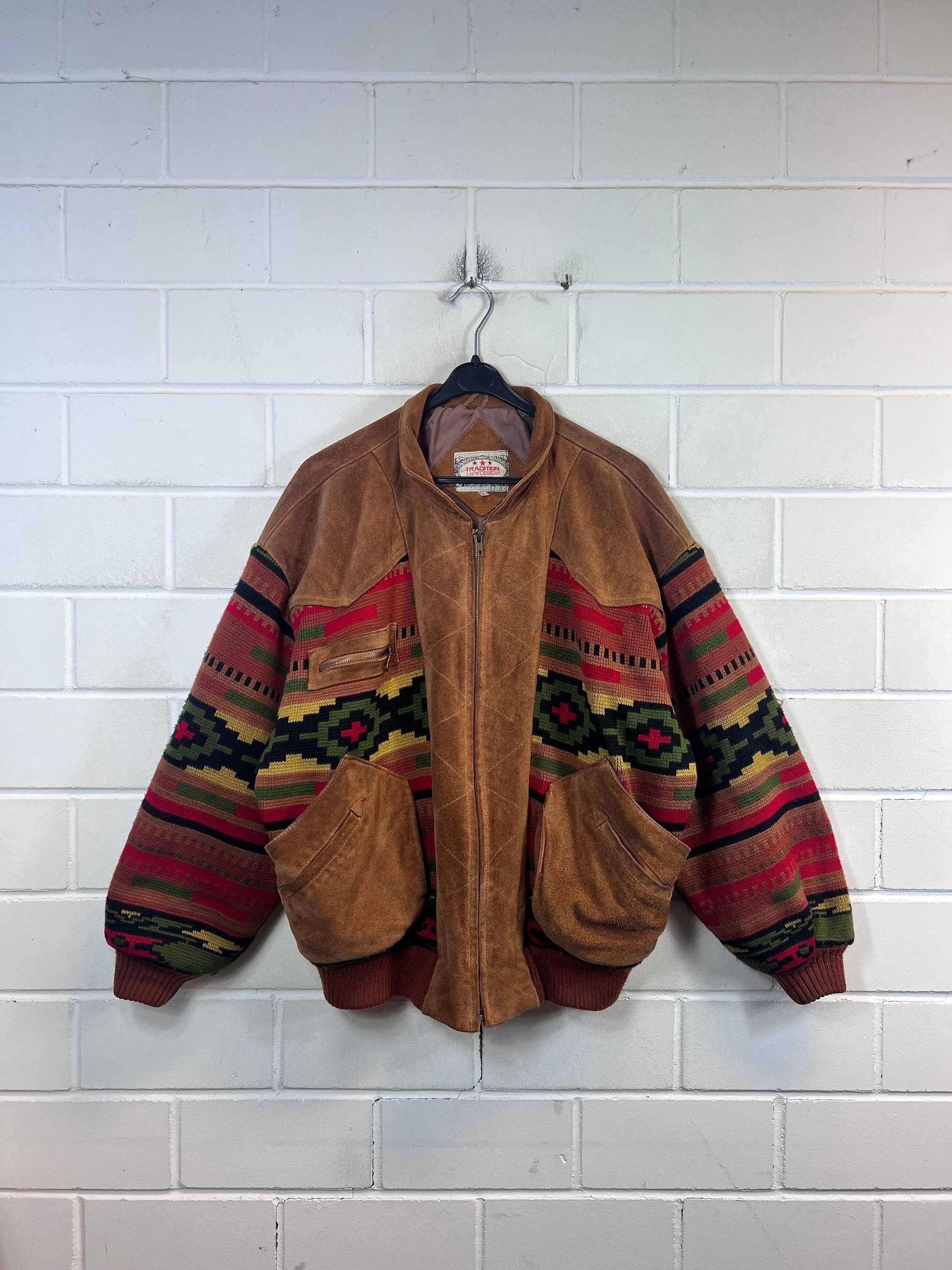 Color Suede blouson-23AW--グリーン×イエロー | harapeco 